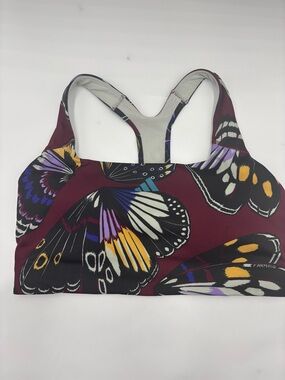 Adidas x Farm Rio Sports Bra in Black/Amazon Red/Energy Ink
